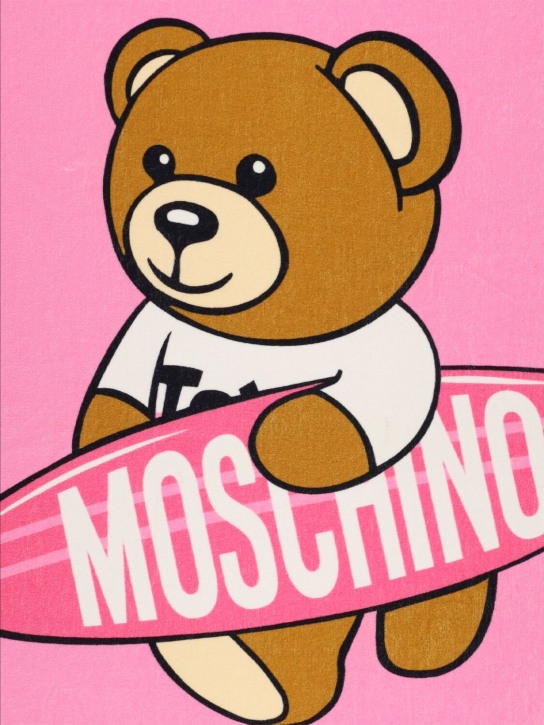 Moschino: 코튼 테리 타월 - 핑크 - kids-girls_1 | Luisa Via Roma
