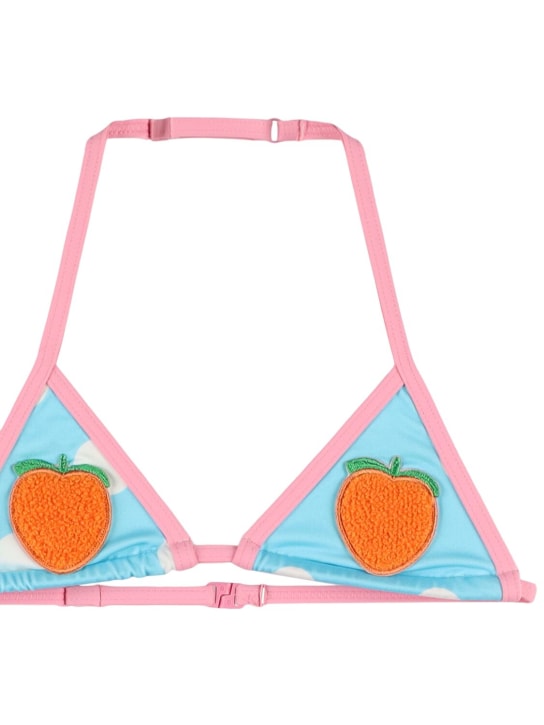 Mc2 Saint Barth: Watermelon patch striped bikini - Multicolor - kids-girls_1 | Luisa Via Roma