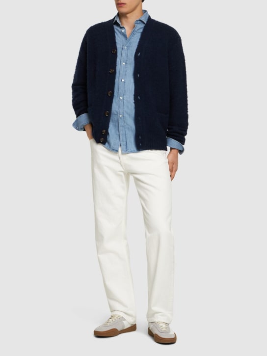 ASPESI: Brushed Shetland wool cardigan - men_1 | Luisa Via Roma