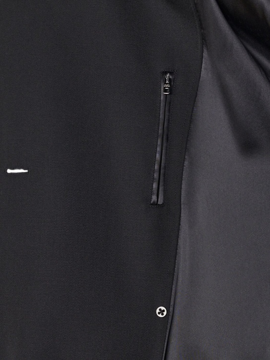 Dolce&Gabbana: Wool blend gabardine trench coat - Black - men_7 | Luisa Via Roma