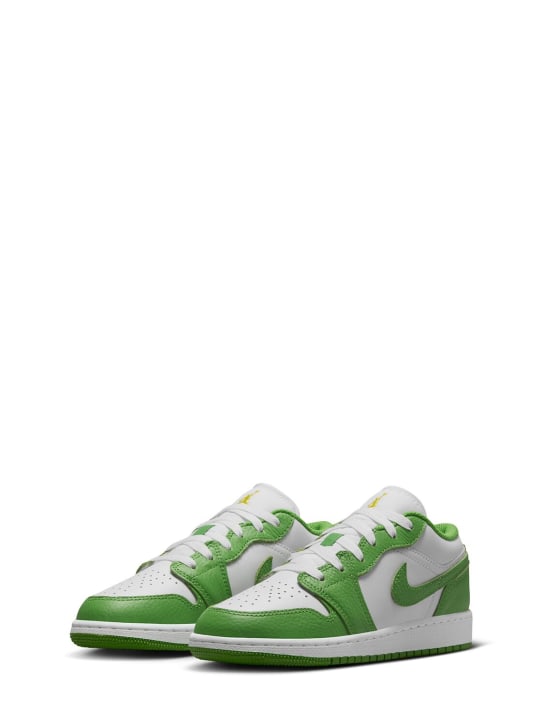 Nike: Sneakers "Air Jordan 1" - Weiß/Grün - kids-boys_1 | Luisa Via Roma