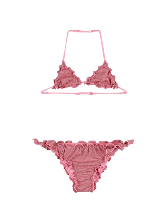 Mc2 Saint Barth: Lurex bikini - Pink - kids-girls_0 | Luisa Via Roma