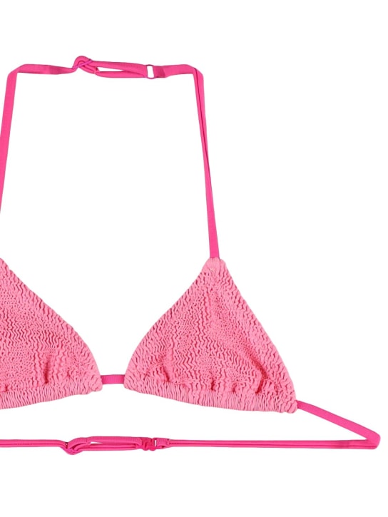 Mc2 Saint Barth: Crinkle bikini - Pink - kids-girls_1 | Luisa Via Roma