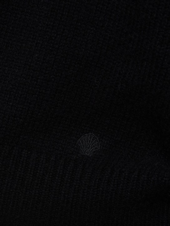 Loulou Studio: Stintino wool blend turtleneck sweater - Black - women_1 | Luisa Via Roma