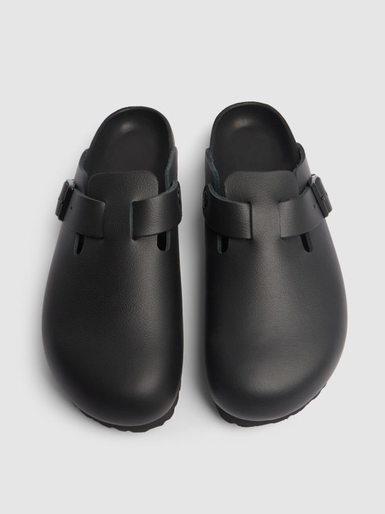 BIRKENSTOCK: Boston Exquisite leather sandals - Black - men_1 | Luisa Via Roma