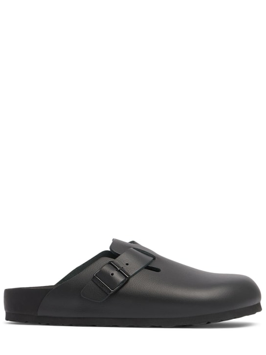 BIRKENSTOCK: Boston Exquisite皮革凉鞋 - 黑色 - men_0 | Luisa Via Roma