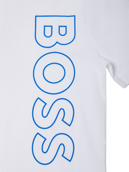 Boss: コットンジャージーTシャツ - kids-boys_1 | Luisa Via Roma