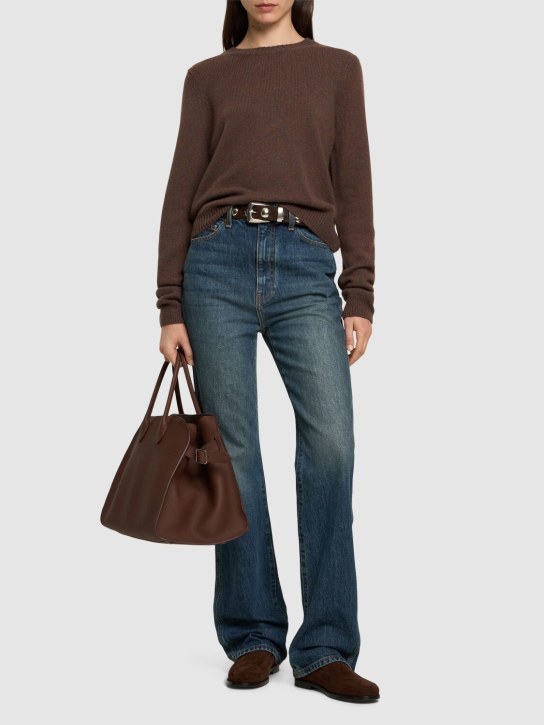 Khaite: Diletta cashmere sweater - Brown - women_1 | Luisa Via Roma