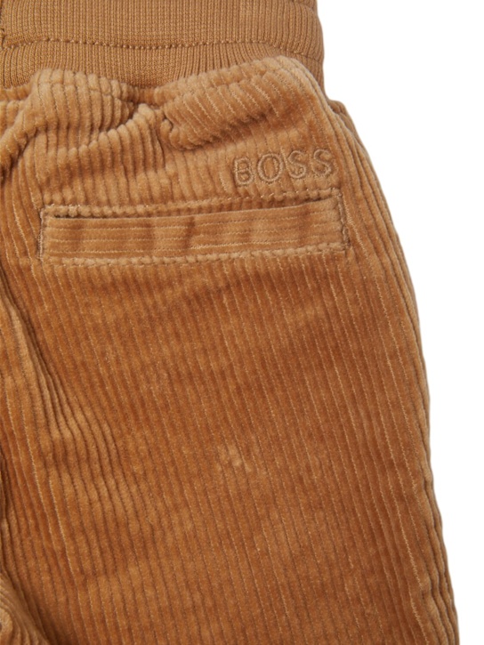 Boss: Stretch cotton corduroy pants - kids-boys_1 | Luisa Via Roma