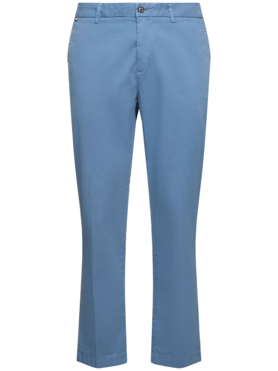 Boss: Kaiton stretch cotton pants - Açık Mavi - men_0 | Luisa Via Roma