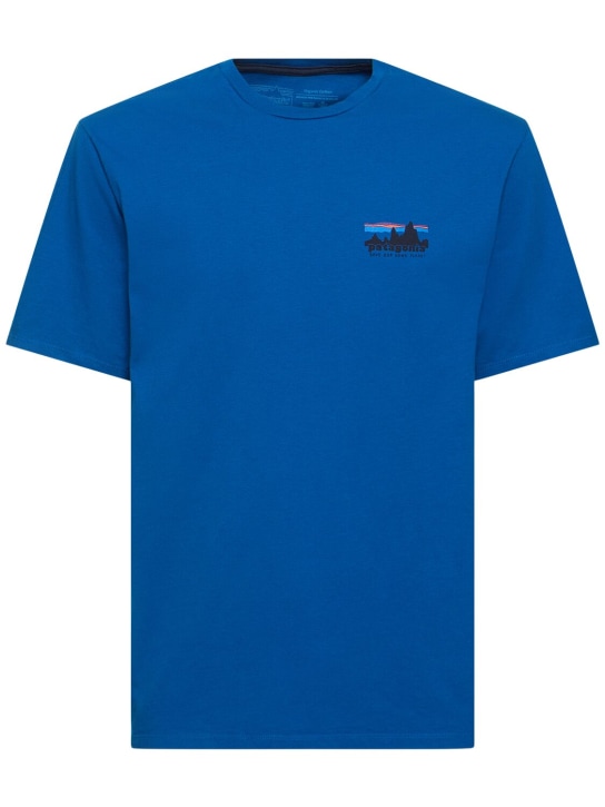 Patagonia: T-shirt Skyline '73 in cotone organico - Endless Blue - men_0 | Luisa Via Roma