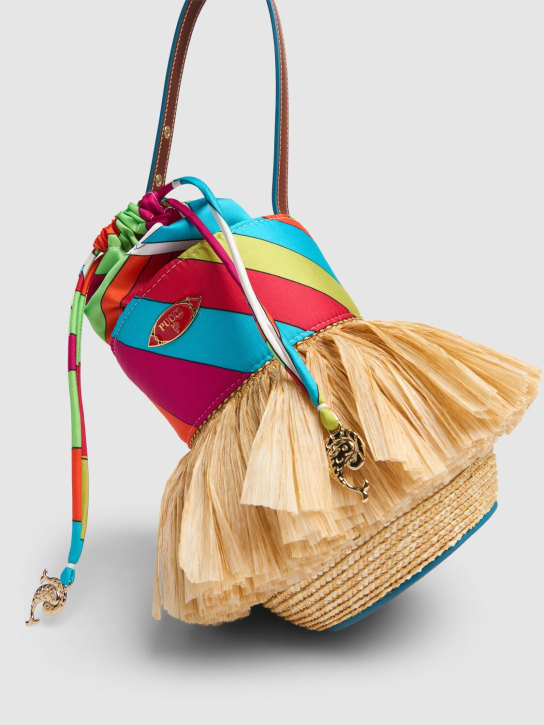 Pucci: Mini Puccinella top handle bag - Natural/Multi - women_1 | Luisa Via Roma