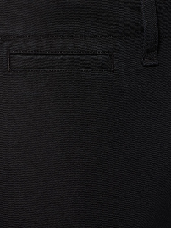 Burberry: Pantalones chinos de algodón - Negro - men_1 | Luisa Via Roma