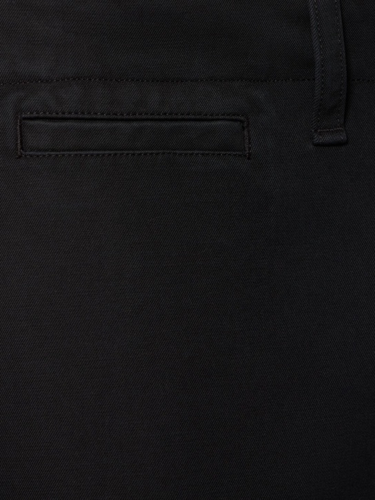 Burberry: Cotton chino pants - Black - men_3 | Luisa Via Roma