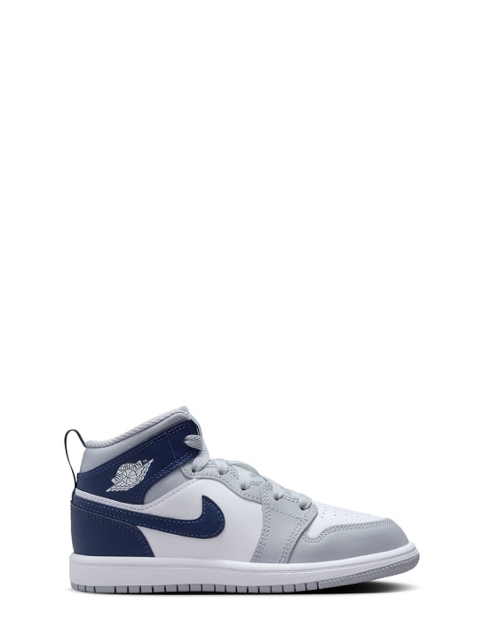 Nike: Sneakers "Jordan 1" - Weiß/Nacht - kids-boys_0 | Luisa Via Roma