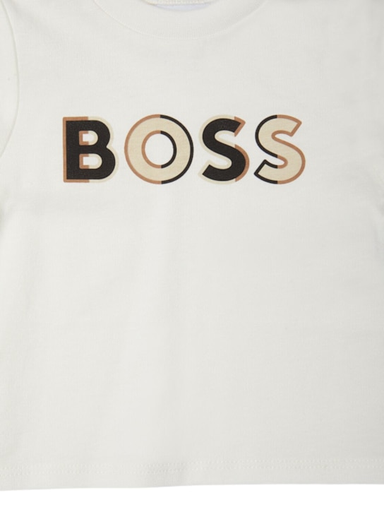 Boss: Camiseta de algodón jersey - kids-girls_1 | Luisa Via Roma