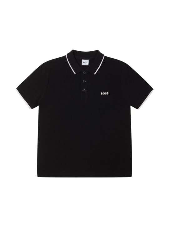 Boss: Polo de algodón piqué - kids-boys_0 | Luisa Via Roma