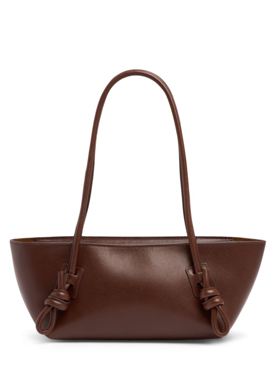 Hereu: Fleca leather shoulder bag - Chestnut - women_0 | Luisa Via Roma