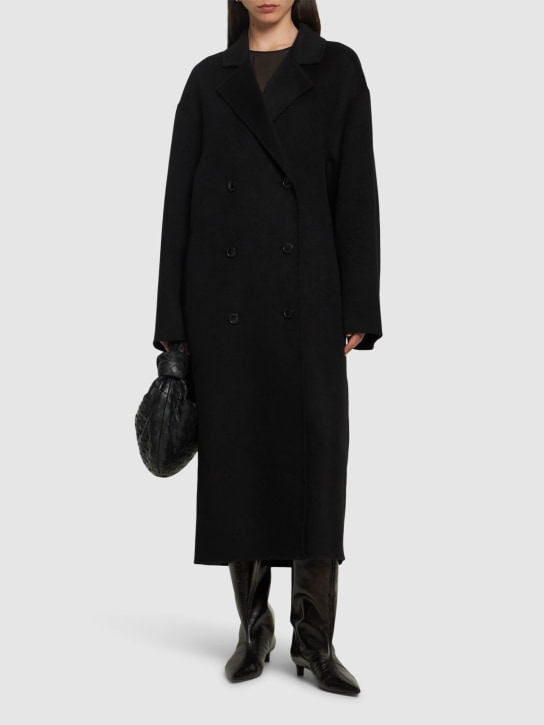 Loulou Studio: Borneo wool & cashmere coat - Black - women_1 | Luisa Via Roma