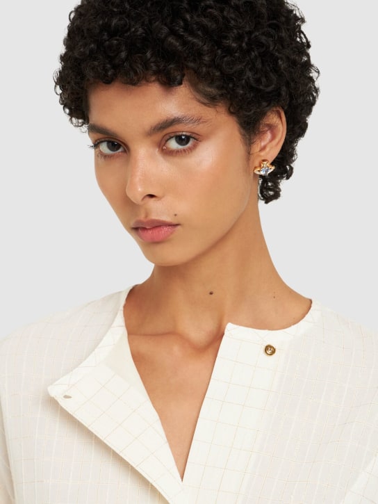 Vivienne Westwood: Ariella crystal stud earrings - women_1 | Luisa Via Roma