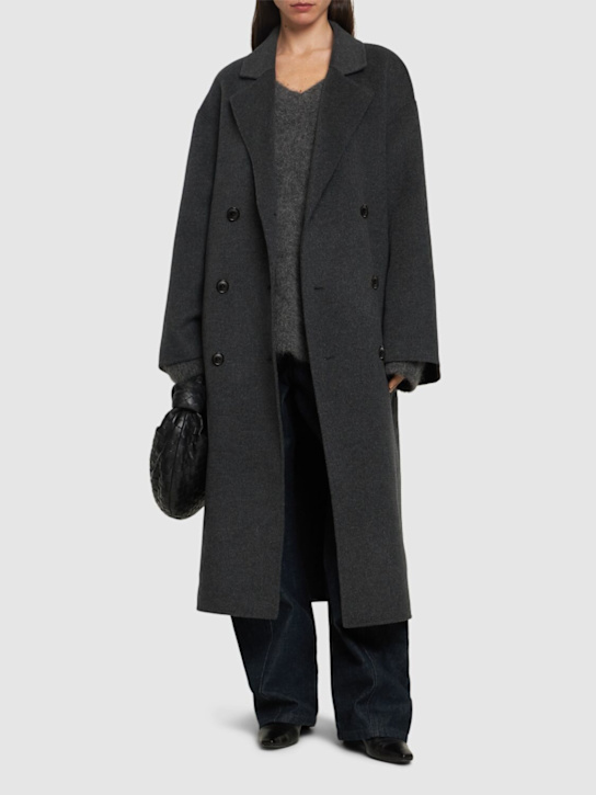 Loulou De Saison: Borneo double breast wool long coat - women_1 | Luisa Via Roma