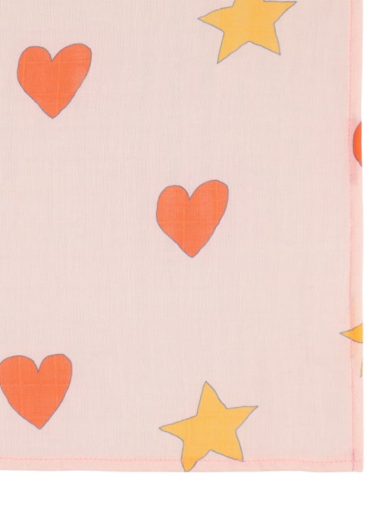 Tiny Cottons: Printed cotton blanket - Pink - kids-girls_1 | Luisa Via Roma