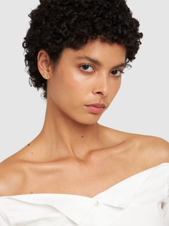 Vivienne Westwood: Elianne crystal stud earrings - women_1 | Luisa Via Roma