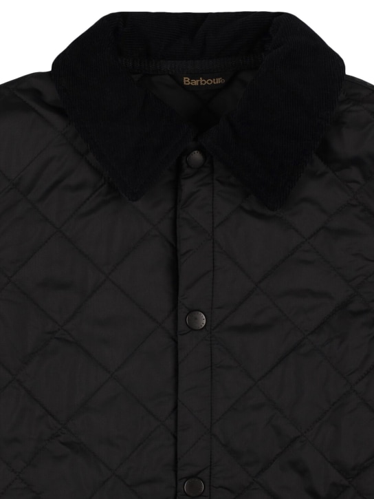 BARBOUR: Liddesdale quilted puffer jacket - Black - kids-girls_1 | Luisa Via Roma
