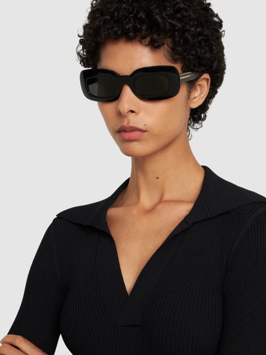 Khaite: KHAITE x Oliver Peoples sunglasses - Black/Grey - women_1 | Luisa Via Roma