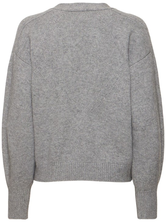 Loulou Studio: Zanzibar wool & cashmere cardigan - Grey - women_4 | Luisa Via Roma