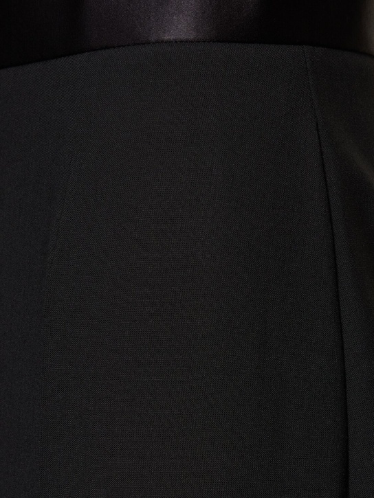 Nensi Dojaka: Pantaloni larghi sartoriali a vita alta - Nero - women_3 | Luisa Via Roma