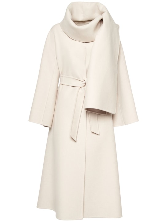 Max Mara: Pepaia wool & cashmere long coat - women_0 | Luisa Via Roma