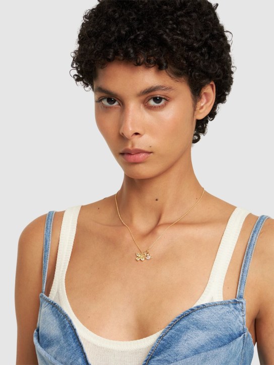 Vivienne Westwood: Elianne crystal pendant necklace - women_1 | Luisa Via Roma