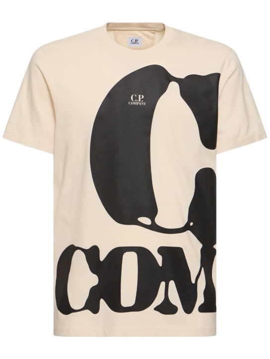 C.P. Company: T-shirt relaxed fit con stampa - men_0 | Luisa Via Roma