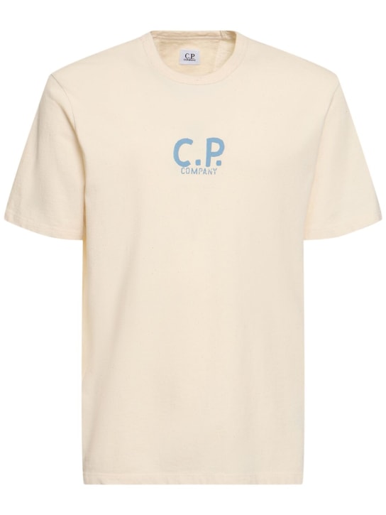 C.P. Company: Camiseta Nature - Pistachio Shell - men_0 | Luisa Via Roma