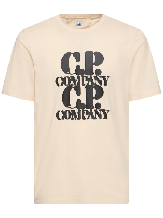 C.P. Company: Graphic Tシャツ - ピスタチオシェル - men_0 | Luisa Via Roma