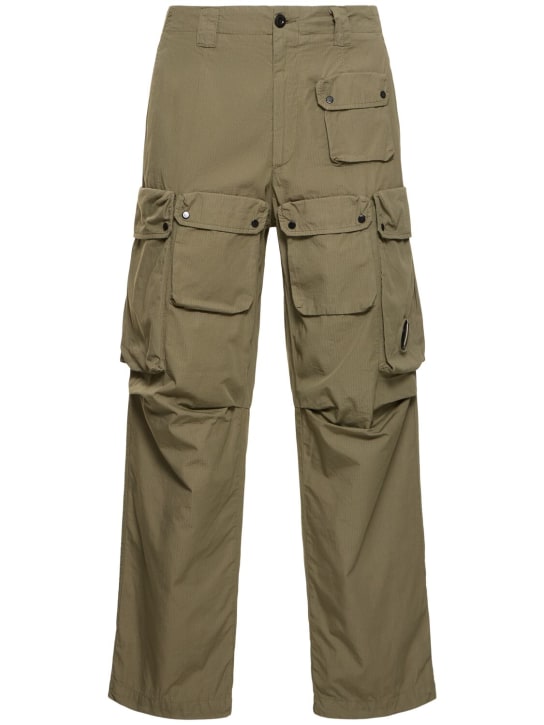 C.P. Company: Pantalones cargo de rip-stop - Agave Green - men_0 | Luisa Via Roma