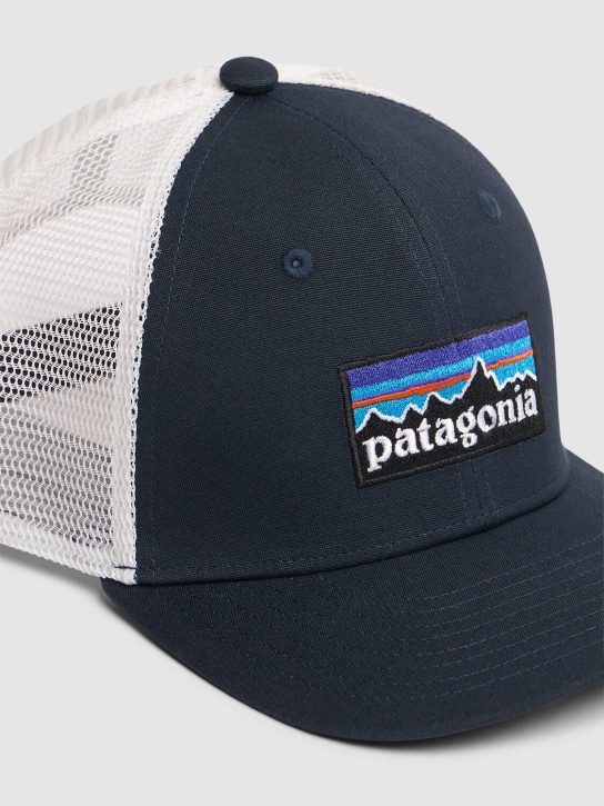 Patagonia: Logo organic baseball hat - Navy - kids-girls_1 | Luisa Via Roma