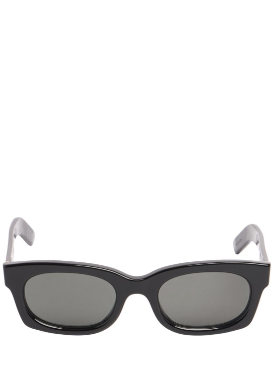 Retrosuperfuture: Rechteckige Sonnenbrille aus Acetat - Schwarz - men_0 | Luisa Via Roma