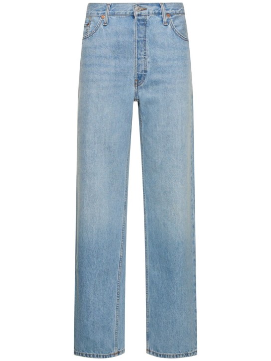 RE/DONE: Jeans con cintura baja - Azul - women_0 | Luisa Via Roma