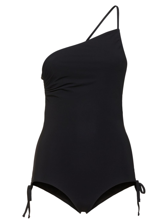 Christopher Esber: Atmos drawstring one piece swimsuit - Black - women_0 | Luisa Via Roma