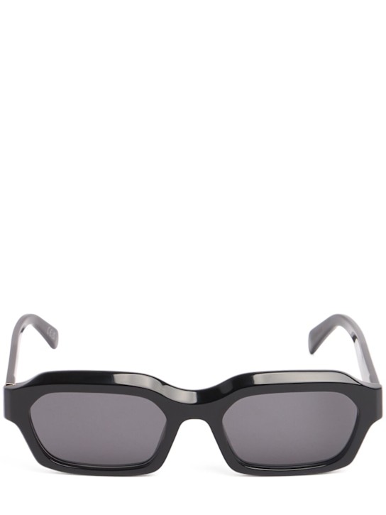 Retrosuperfuture: Boletus squared black acetate sunglasses - women_0 | Luisa Via Roma