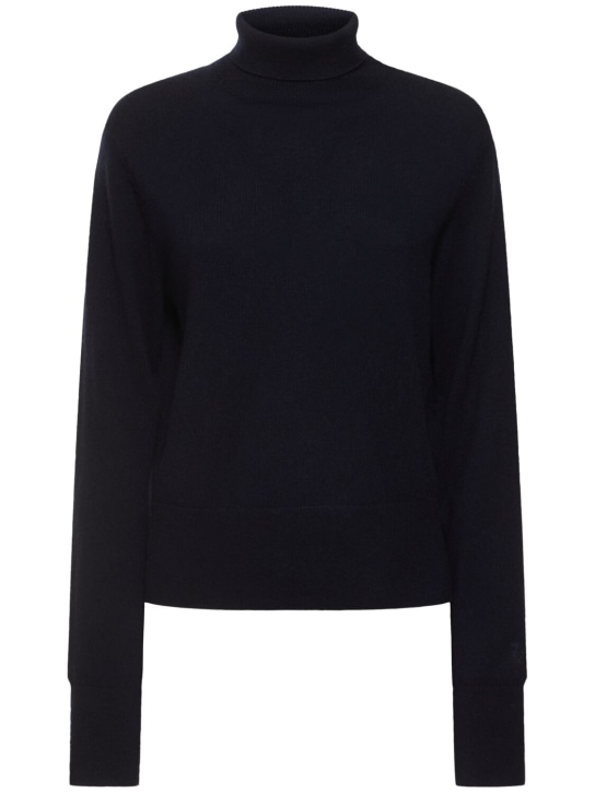 Toteme: Cropped cashmere turtleneck sweater - women_0 | Luisa Via Roma