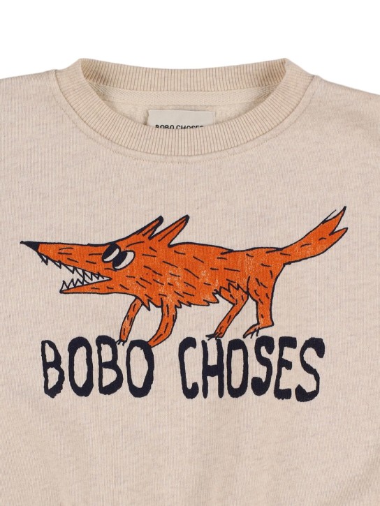 Bobo Choses: コットンスウェットシャツ - kids-girls_1 | Luisa Via Roma