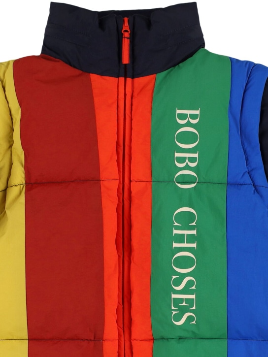 Bobo Choses: Recycled poly puffer jacket - Multicolor - kids-girls_1 | Luisa Via Roma