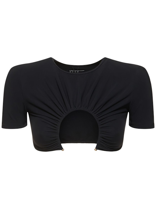 Christopher Esber: U-Prong swim t-shirt - Black - women_0 | Luisa Via Roma