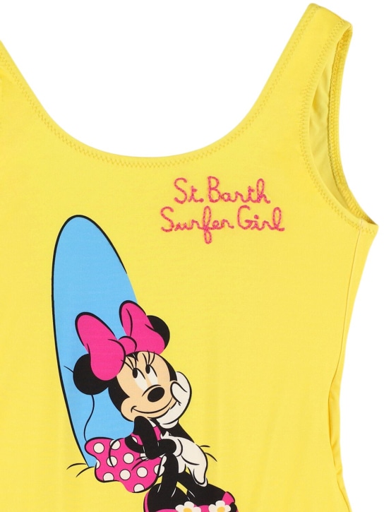 Mc2 Saint Barth: Minnie one piece swimsuit - Sarı - kids-girls_1 | Luisa Via Roma