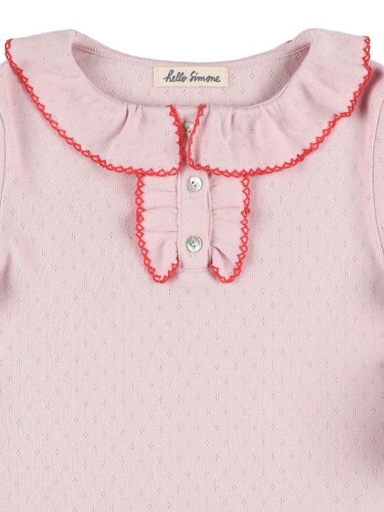 Hello Simone: T-shirt Mirette in cotone organico - kids-girls_1 | Luisa Via Roma