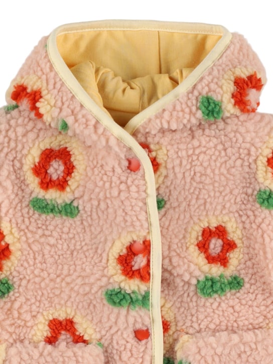 Hello Simone: Poppy printed cotton coat - Pink/Multi - kids-girls_1 | Luisa Via Roma