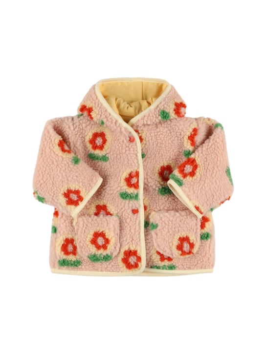 Hello Simone: Poppy printed cotton coat - Pink/Multi - kids-girls_0 | Luisa Via Roma